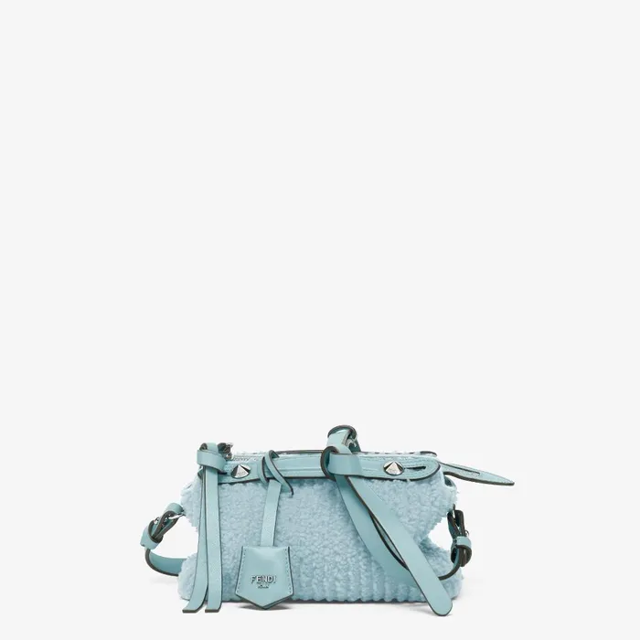 Fendi Boston Bags By The Way Soft Mini Light Blue Sheepskin Minibag 8211 Women