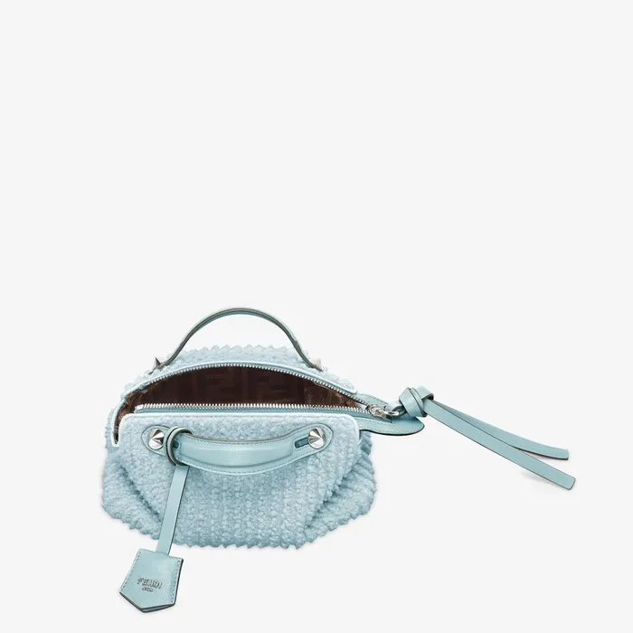 Fendi Boston Bags By The Way Soft Mini Light Blue Sheepskin Minibag 8211 Women