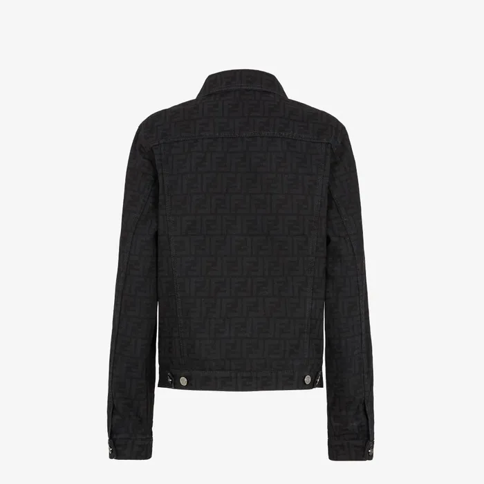 Fendi Denim Jacket Black FF Denim Jacket 8211 Women