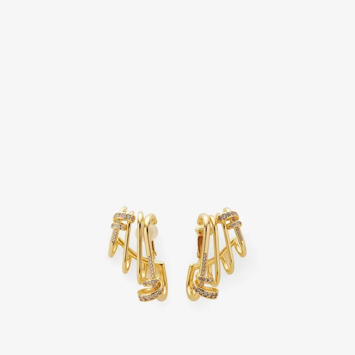 Fendi Earrings Fendi Filo Earcuff Goldcolored Metal Earcuff 8211 Women
