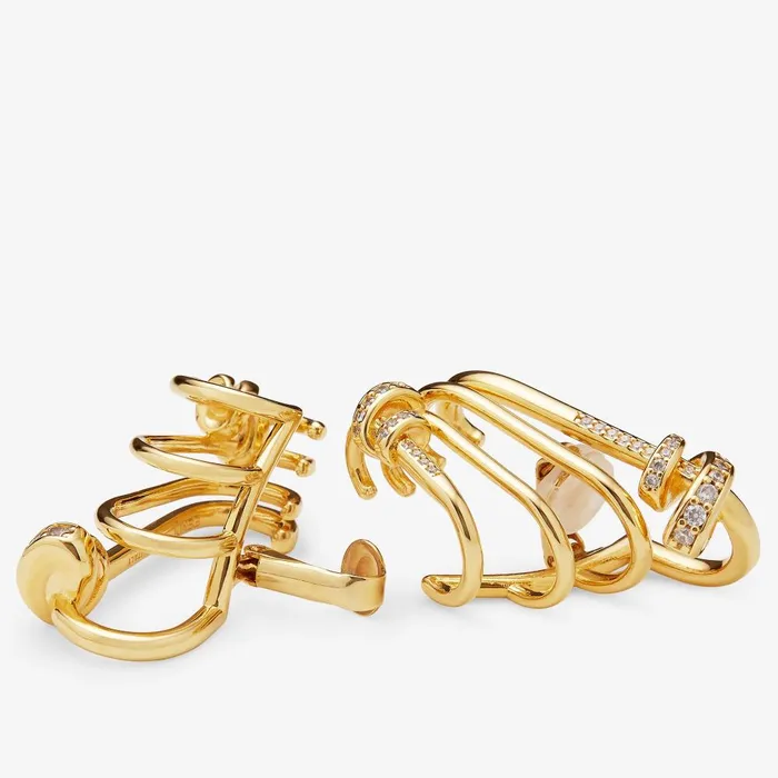 Fendi Earrings Fendi Filo Earcuff Goldcolored Metal Earcuff 8211 Women