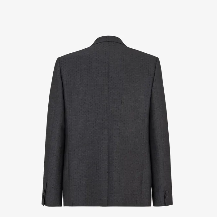 Fendi Jackets and Suits Jacket Gray Wool Blazer 8211 Men