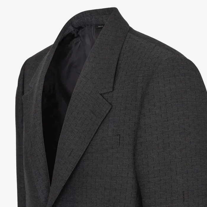 Fendi Jackets and Suits Jacket Gray Wool Blazer 8211 Men