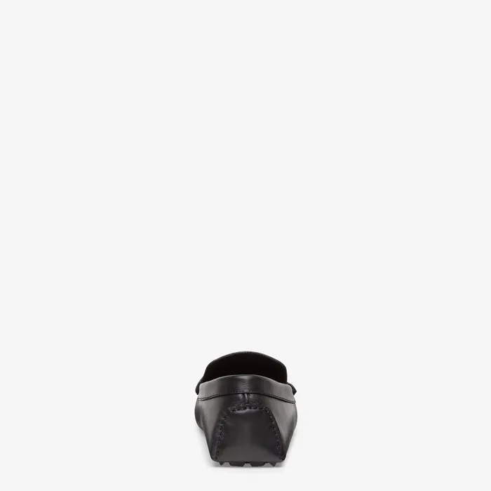 Fendi Loafers and Drivers Fendi O039Lock Driving Shoes Black Leather Driver Loafers 8211 Men