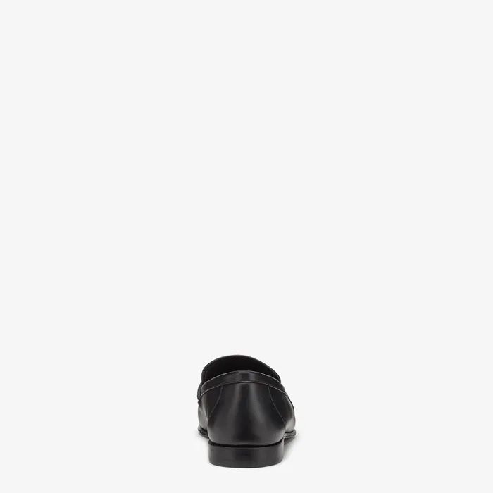 Fendi Loafers and Drivers Fendi O039Lock Loafers Black Leather Loafers 8211 Men