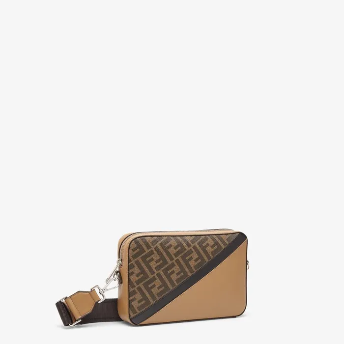 Fendi Messenger Bags Fendi Diagonal Camera Case Multicolor Leather Bag 8211 Men