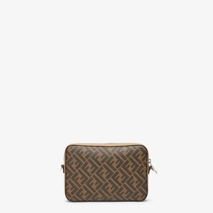 Fendi Messenger Bags Fendi Diagonal Camera Case Multicolor Leather Bag 8211 Men
