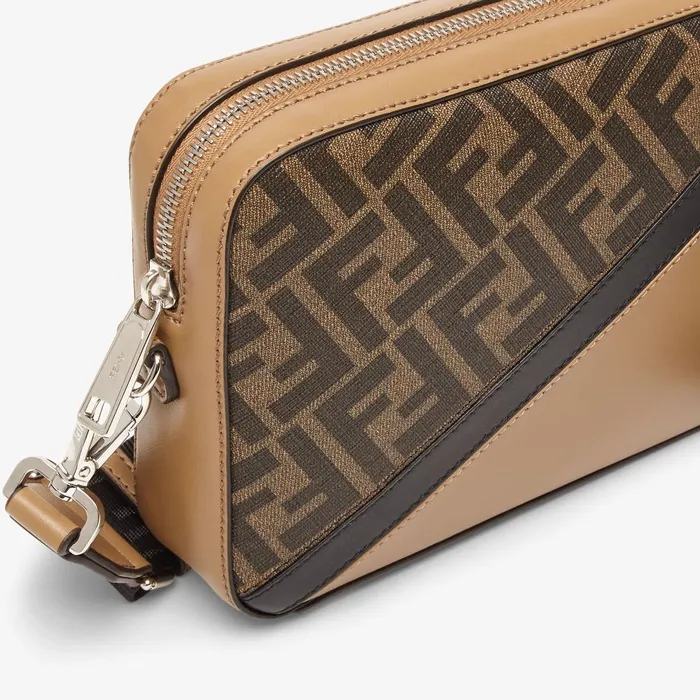 Fendi Messenger Bags Fendi Diagonal Camera Case Multicolor Leather Bag 8211 Men