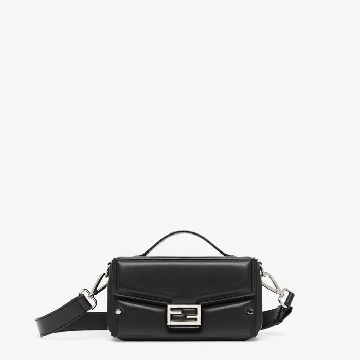 Fendi Messenger Bags Soft Trunk Baguette Black Padded Nappa Leather Bag 8211 Men Fendi Messenger Bags Soft Trunk Baguette Black Padded Nappa Leather Bag 8211 Men