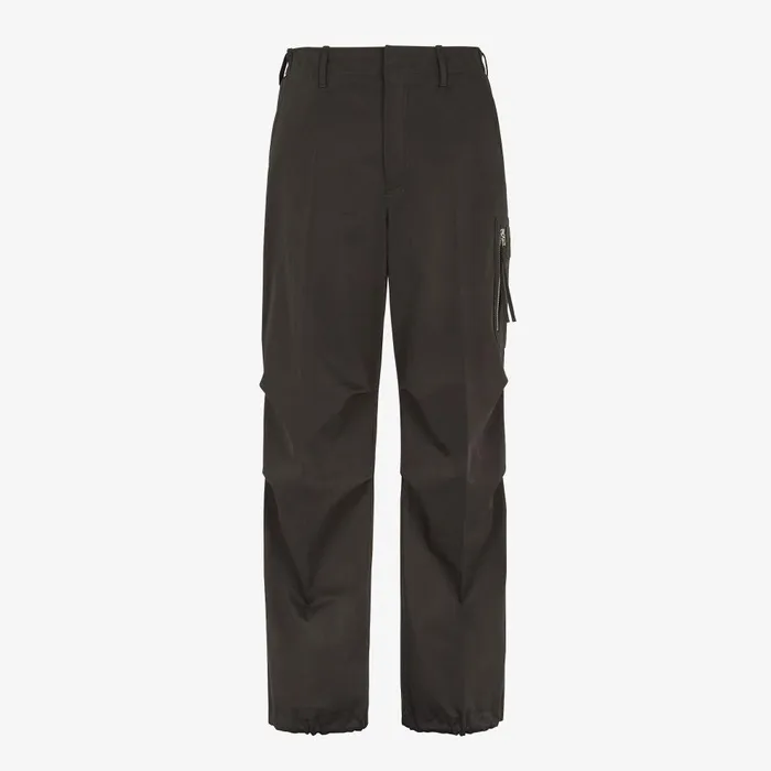 Fendi Pants and Shorts Pants Green Gabardine Pants 8211 Men