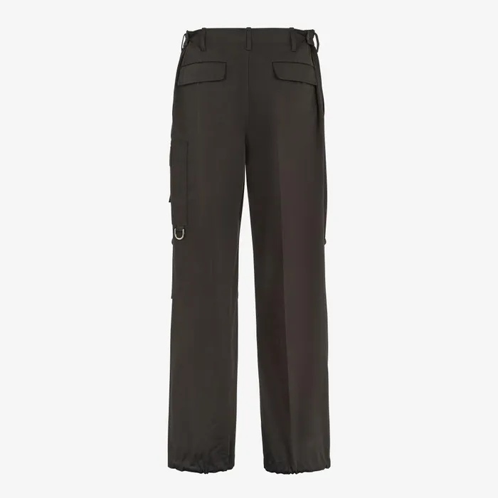 Fendi Pants and Shorts Pants Green Gabardine Pants 8211 Men