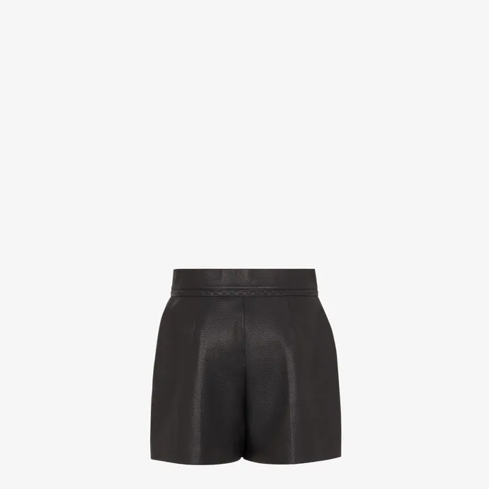 Fendi Pants and Shorts Shorts Black Leather Shorts 8211 Women