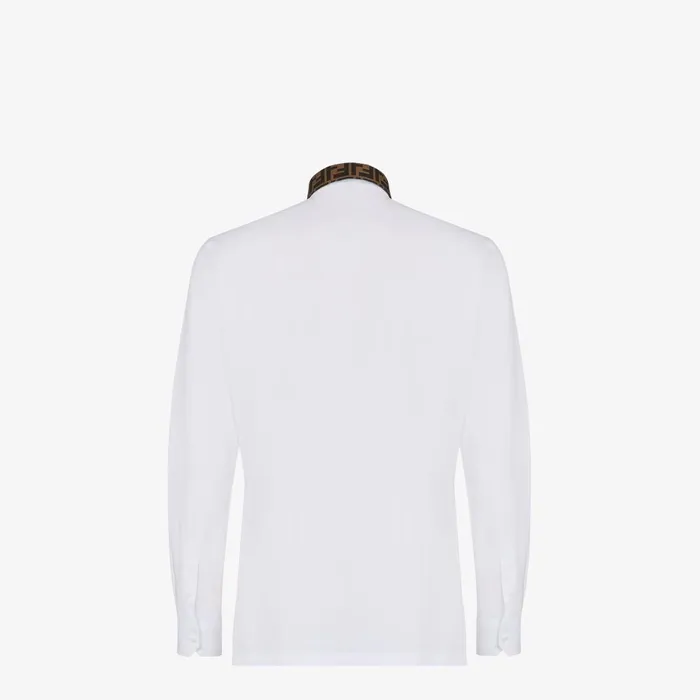 Fendi Shirts Shirt White Cotton Shirt 8211 Men