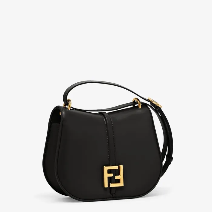 Fendi Shoulder and Crossbody Bags Cmon Medium Black Smooth And Fullgrain Leather Bag 8211 Women