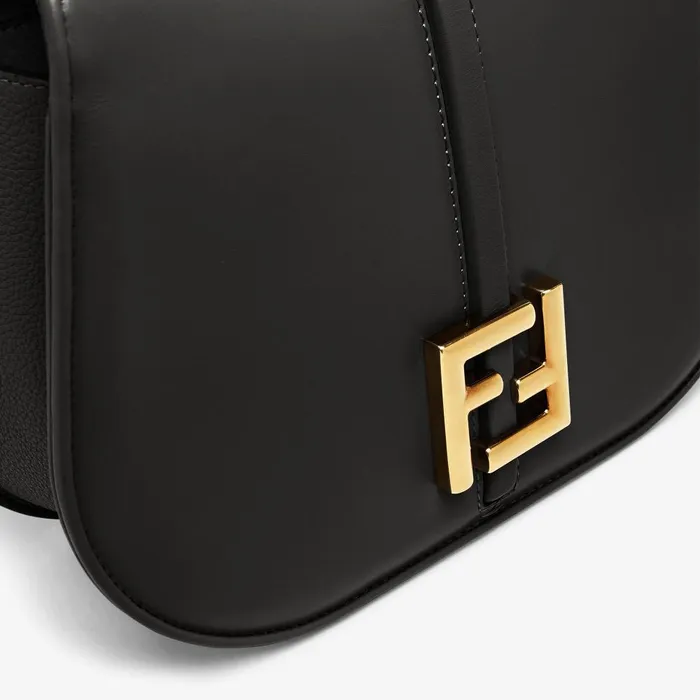 Fendi Shoulder and Crossbody Bags Cmon Medium Black Smooth And Fullgrain Leather Bag 8211 Women