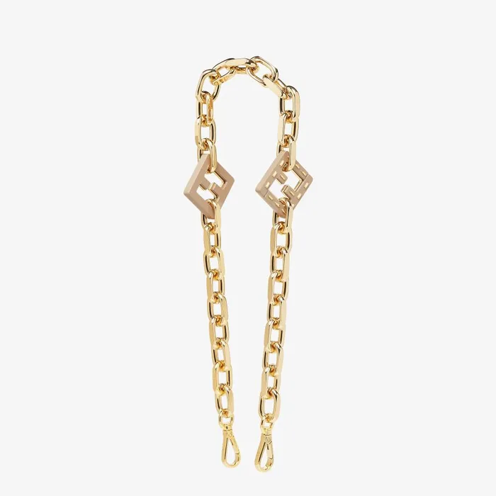 Fendi Shoulder Straps and Bag Accessories Strap You Goldcolored Metal Shoulder Strap 8211 Women