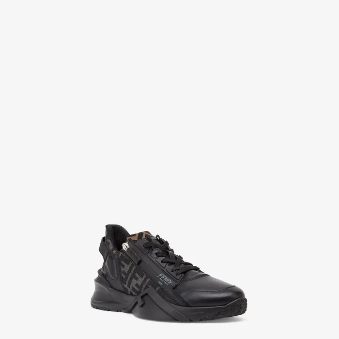Fendi Sneakers Fendi Flow Sneakers Black Leather Lowtops 8211 Men