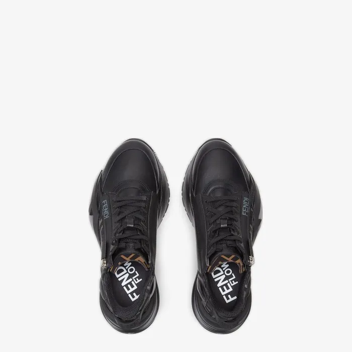 Fendi Sneakers Fendi Flow Sneakers Black Leather Lowtops 8211 Men