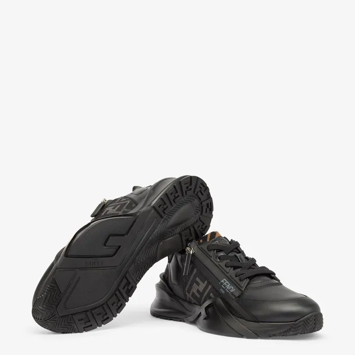 Fendi Sneakers Fendi Flow Sneakers Black Leather Lowtops 8211 Men