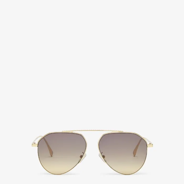 Fendi Sunglasses Fendi Travel Goldcolored Metal Sunglasses 8211 Men