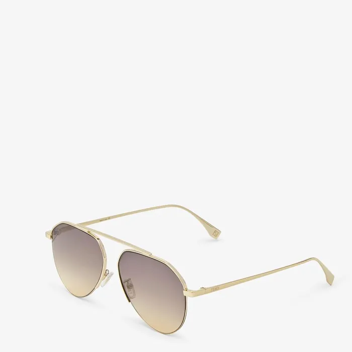 Fendi Sunglasses Fendi Travel Goldcolored Metal Sunglasses 8211 Men