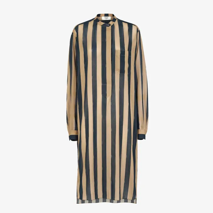 Fendi Swimwear Dress Blue Pequin Tulle Dress 8211 Women