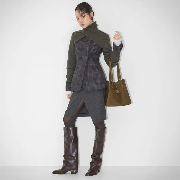 Fendi Tote Bags Fendi Origami Medium Transformable Dark Green And Leather Bag 8211 Women