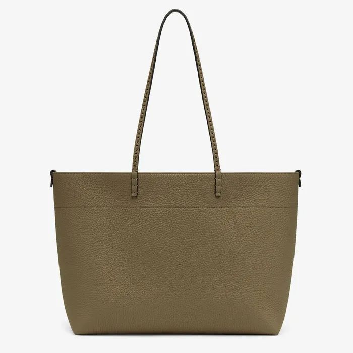 Fendi Tote Bags Medium Roll Bag Green Selleria Shopper With 218 Handsewn Topstitches 8211 Women Fendi Tote Bags Medium Roll Bag Green Selleria Shopper With 218 Handsewn Topstitches 8211 Women
