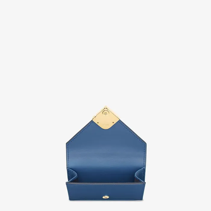 Fendi Wallets FF Diamonds Wallet Blue Leather Wallet 8211 Women