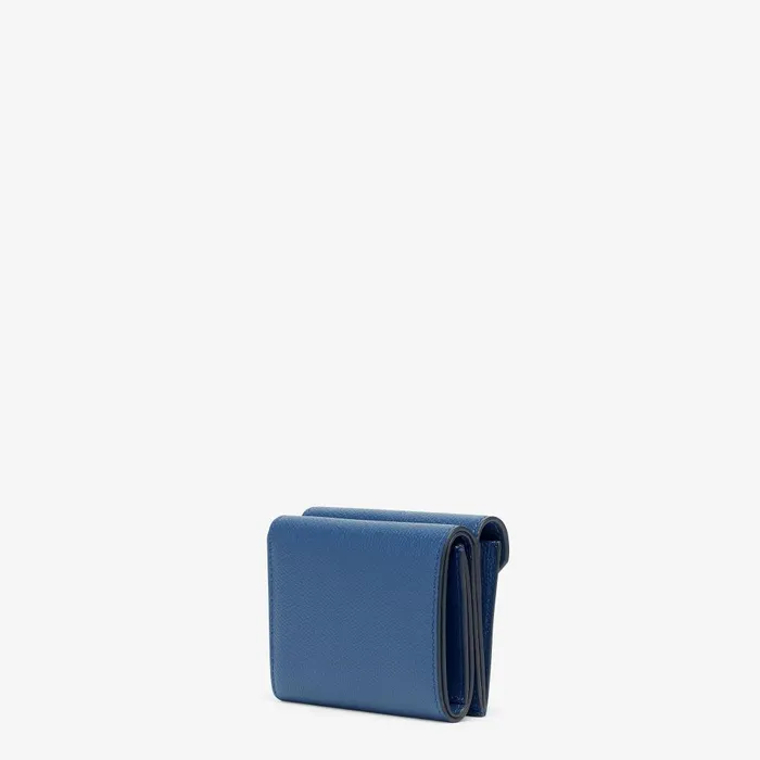 Fendi Wallets FF Diamonds Wallet Blue Leather Wallet 8211 Women