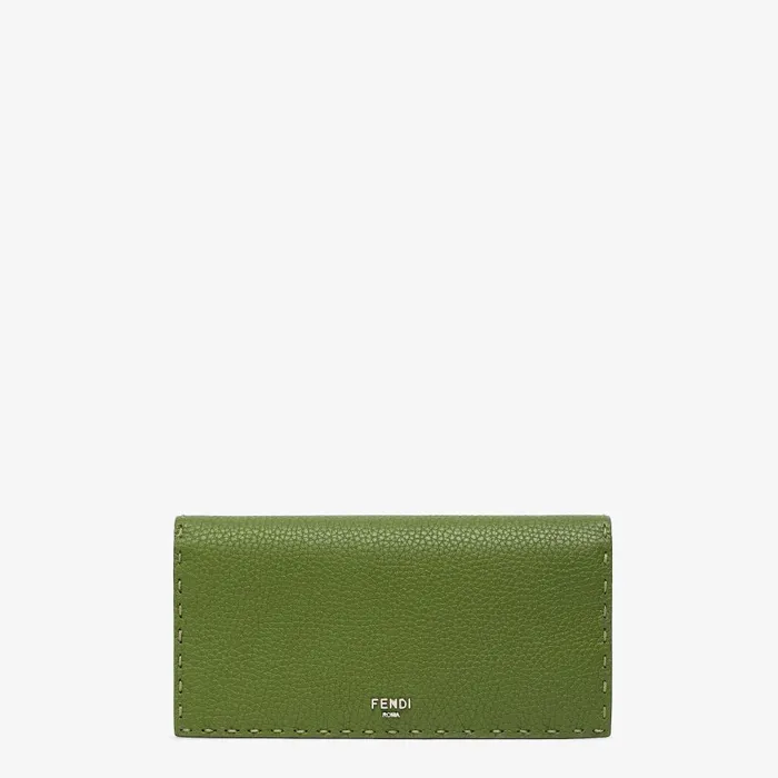 Fendi Wallets Selleria Wallet Green Selleria Wallet With 141 Handsewn Stitches 8211 Men