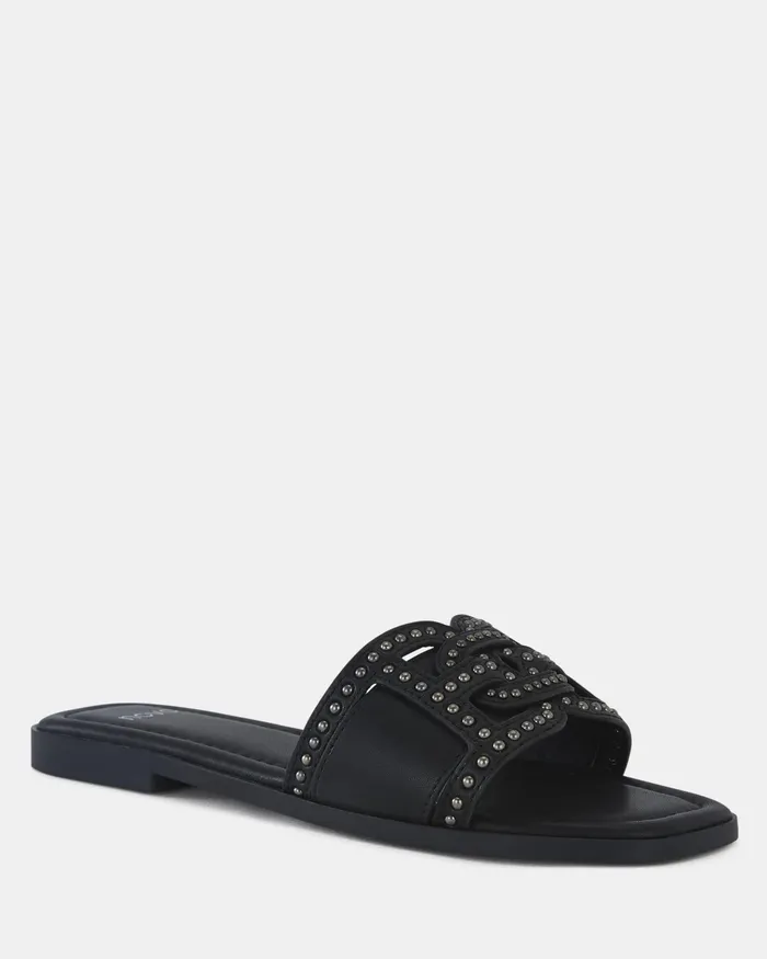 Flat Sandals NOVO Shoes Women SCANDI BLACK Sandals
