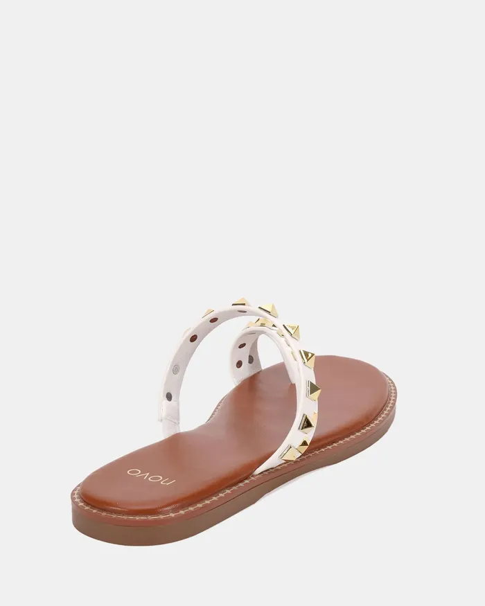 Flat Sandals NOVO Shoes Women TREGLIO WHITE Sandals