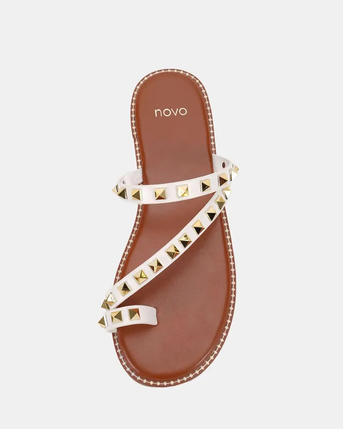 Flat Sandals NOVO Shoes Women TREGLIO WHITE Sandals