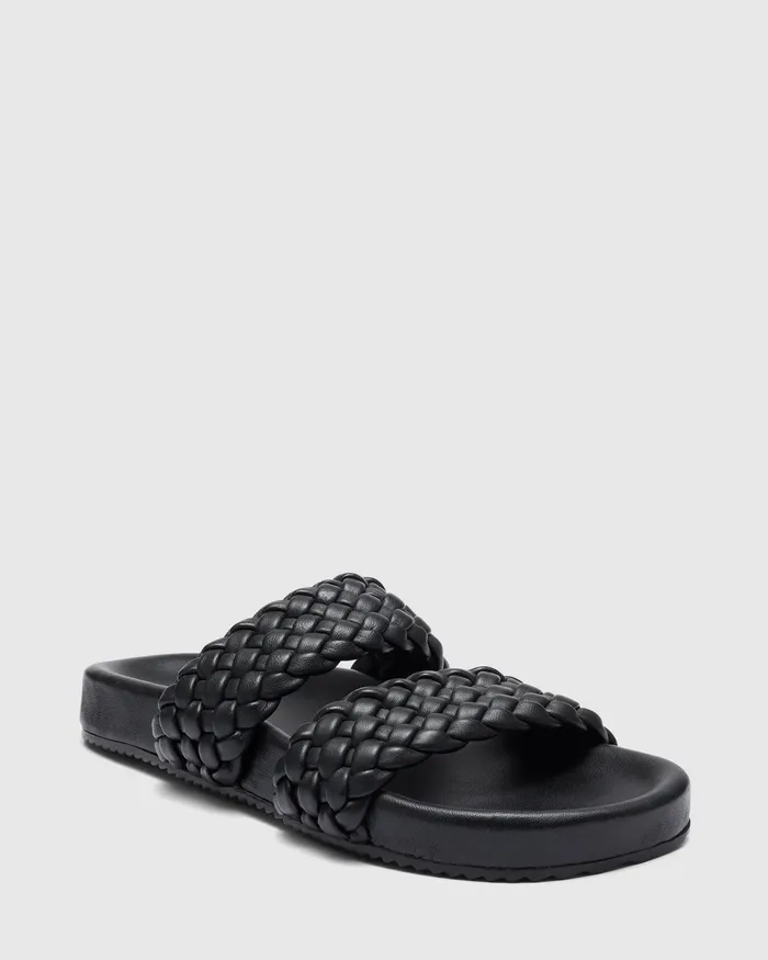 Flat Sandals SERINA BLACK Sandals NOVO Shoes Women