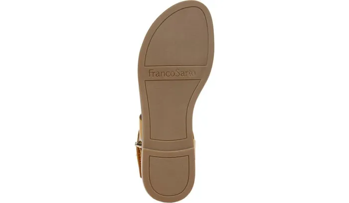 Flat Sandals Women Franco Sarto Franco Glenni Sandal Golden Rod Leather