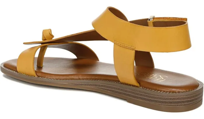 Flat Sandals Women Franco Sarto Franco Glenni Sandal Golden Rod Leather