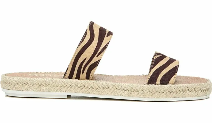 Flat Sandals Women Franco Sarto Franco Posie Espadrille Slide Sandal New Nude