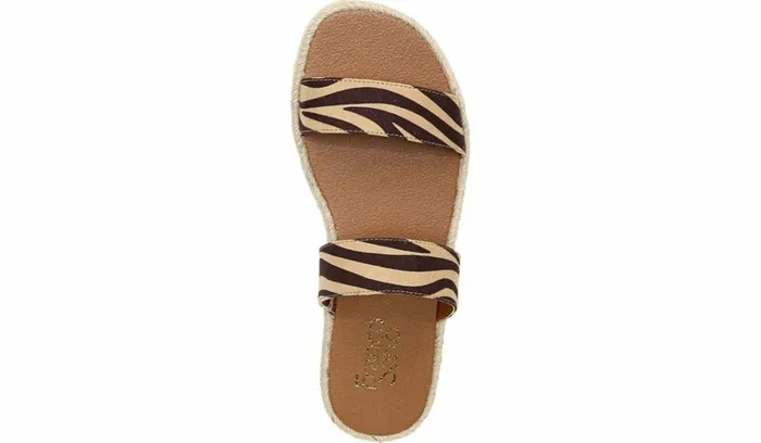 Flat Sandals Women Franco Sarto Franco Posie Espadrille Slide Sandal New Nude