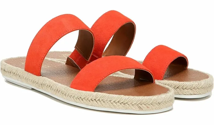 Flat Sandals Women Franco Sarto Franco Posie Espadrille Slide Sandal Tangelo
