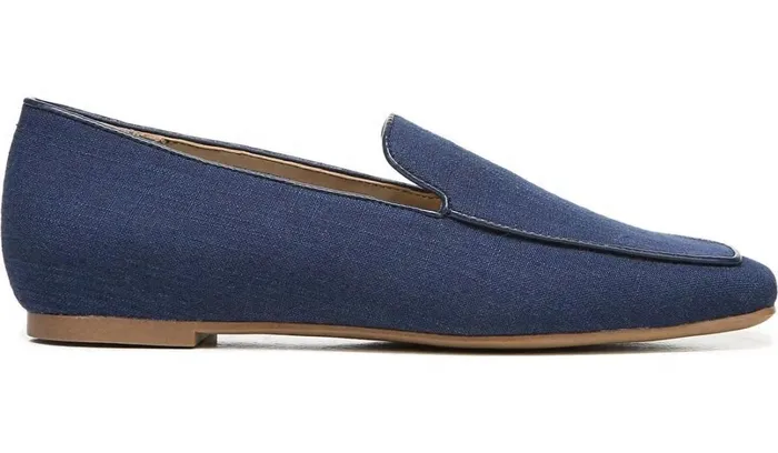 Flats Women Franco Sarto Franco Averly 2 Loafer Navy Linen