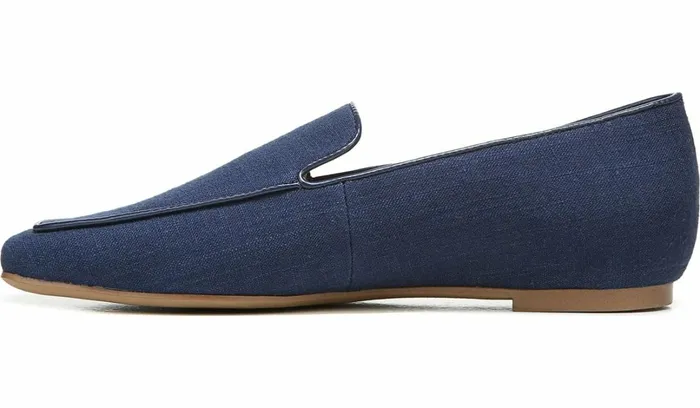 Flats Women Franco Sarto Franco Averly 2 Loafer Navy Linen