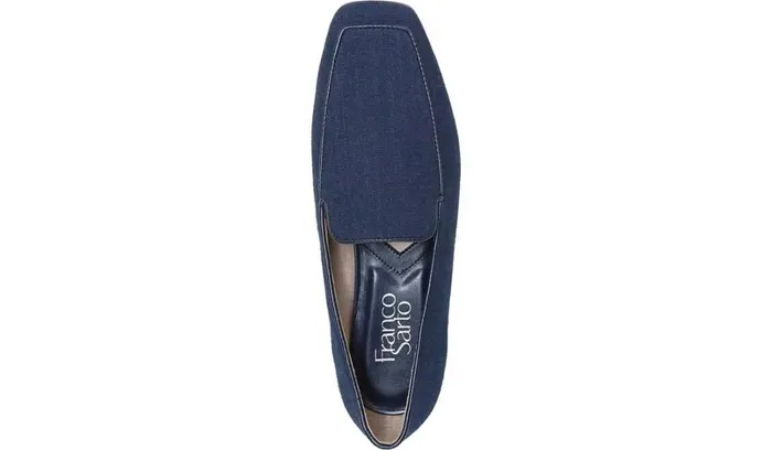 Flats Women Franco Sarto Franco Averly 2 Loafer Navy Linen