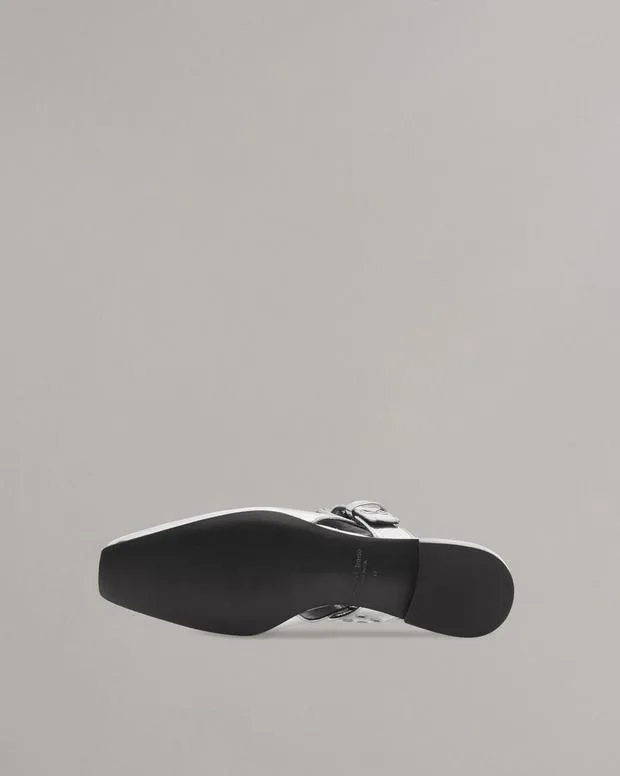 Flats Women Rag and Bone Astra Slingback Flats Silver