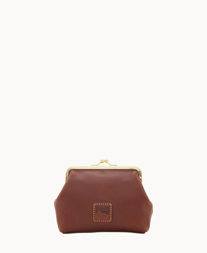 Florentine Large Framed Purse Chestnut ManWoman Dooney and Bourke Wallets