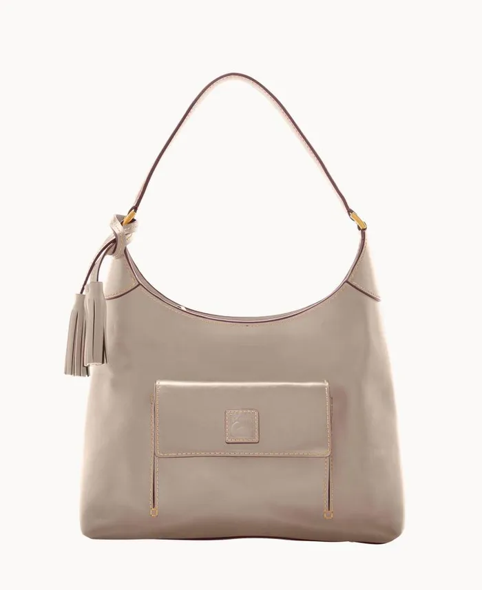 Florentine Small Hobo Light Taupe Woman Dooney and Bourke Shoulder Bags