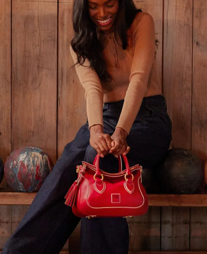 Florentine Small Satchel Chestnut Woman Dooney and Bourke Satchels Florentine Small Satchel Chestnut Woman Dooney and Bourke Satchels