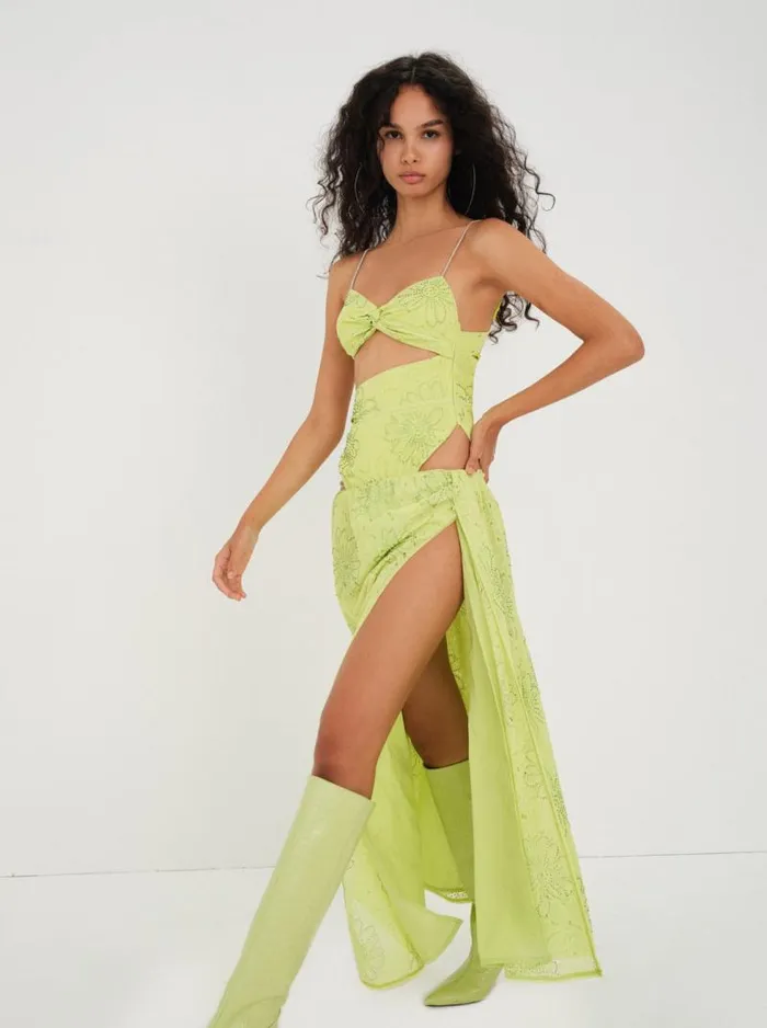 For Love and Lemons Dresses Anna Maxi Dress Green 8211 Women