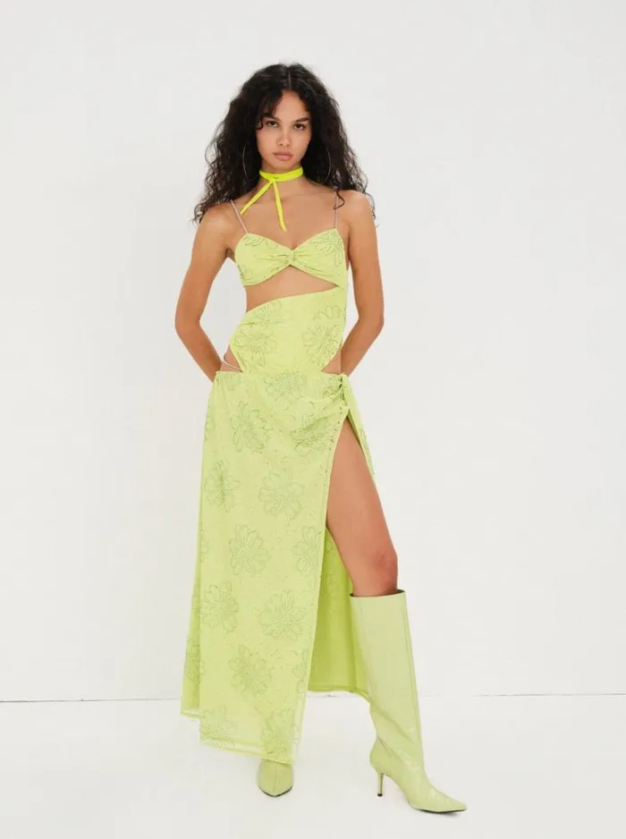 For Love and Lemons Dresses Anna Maxi Dress Green 8211 Women For Love and Lemons Dresses Anna Maxi Dress Green 8211 Women