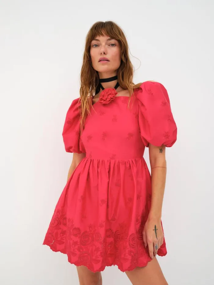 For Love and Lemons Dresses Azula Mini Dress Red 8211 Women